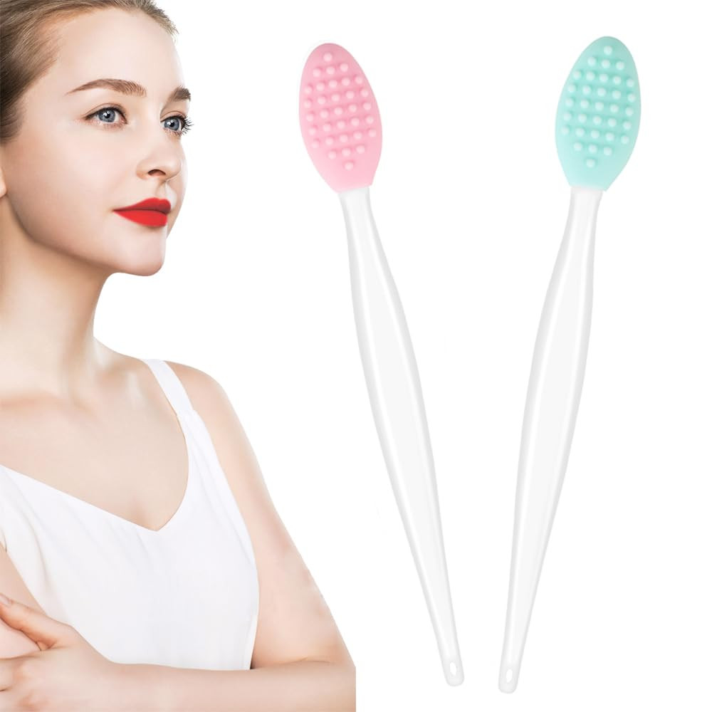 Silicone Lip Scrub Brush Lip Scrubber Tool Lip Exfoliator Brush Exfoliating Lip Scrub Tool for Dark Lips | Amazon (US)