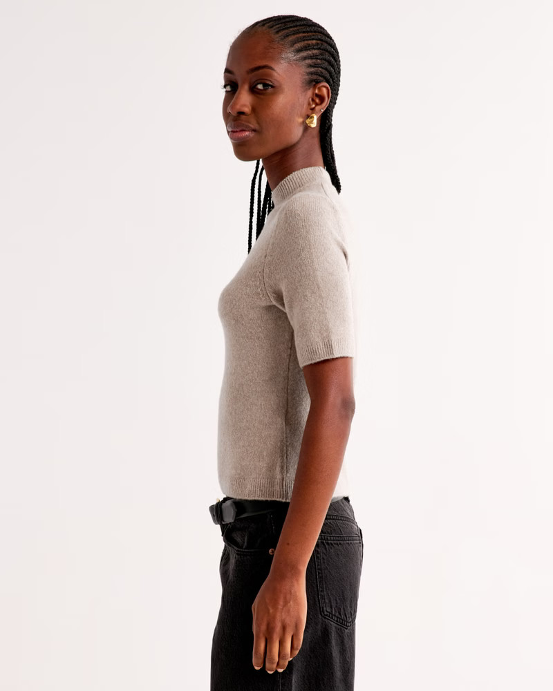 Skimming Mockneck Sweater Tee | Abercrombie & Fitch (UK)
