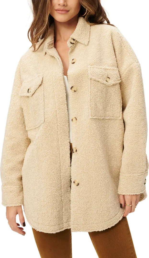 Good American Contour Faux Shearling Jacket | Nordstrom | Nordstrom