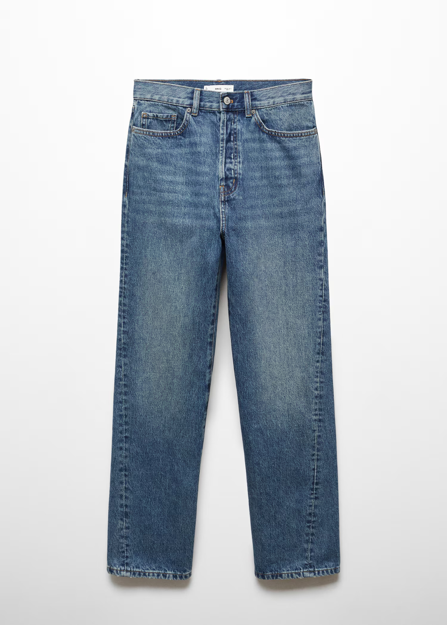 Straight jeans with forward seams - Woman | MANGO Canada | Mango Canada