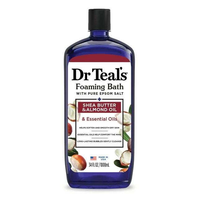 Dr Teal's Foaming Bath with Pure Epsom Salt,  Soften & Moisturize with Shea Butter & Almond Oil, ... | Walmart (US)