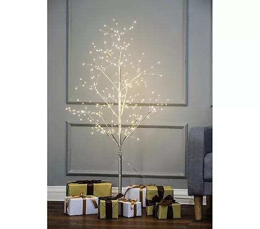 LuxenHome Blossom LED Lighted PVC Tree | QVC