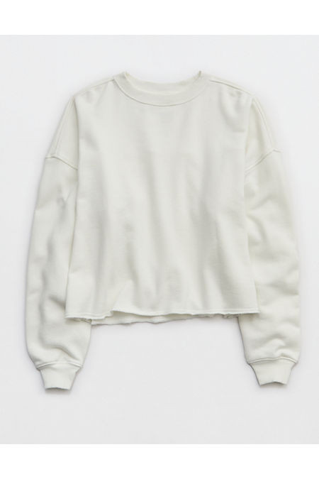 Aerie Festival Fringe Crew Sweatshirt Women's Soft Muslin L | Aerie