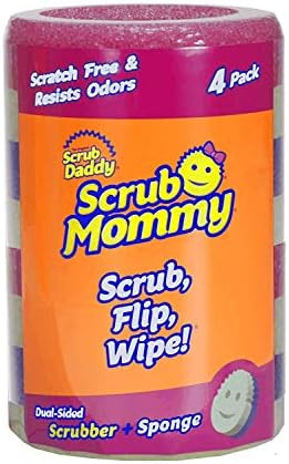 Scrub Daddy- Scrub Mommy - Dual Sided Sponge & Scrubber, Soft in Warm Water, Firm in Cold, FlexTe... | Amazon (US)