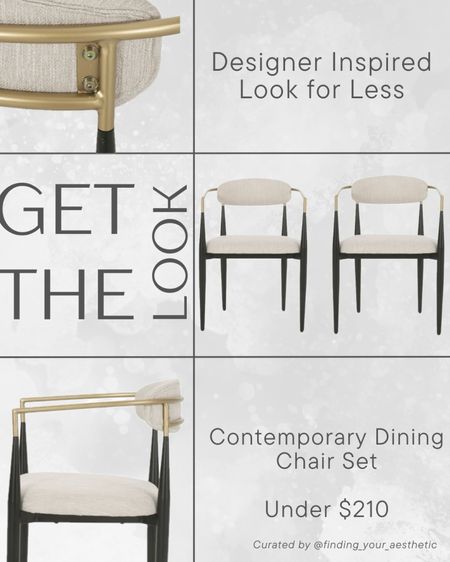 Popular arhaus jagger fabric and metal dining chair look for less in stock here and just over $100 per chair! 

Arhaus inspired // designer inspired home // dining chair modern // mid century modern chair // Walmart home finds // Walmart deals 

#LTKHome