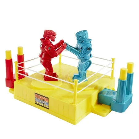 Rock 'Em Sock 'Em Robots Kids Game, Fighting Robots with Red Rocker & Blue Bomber | Walmart (US)