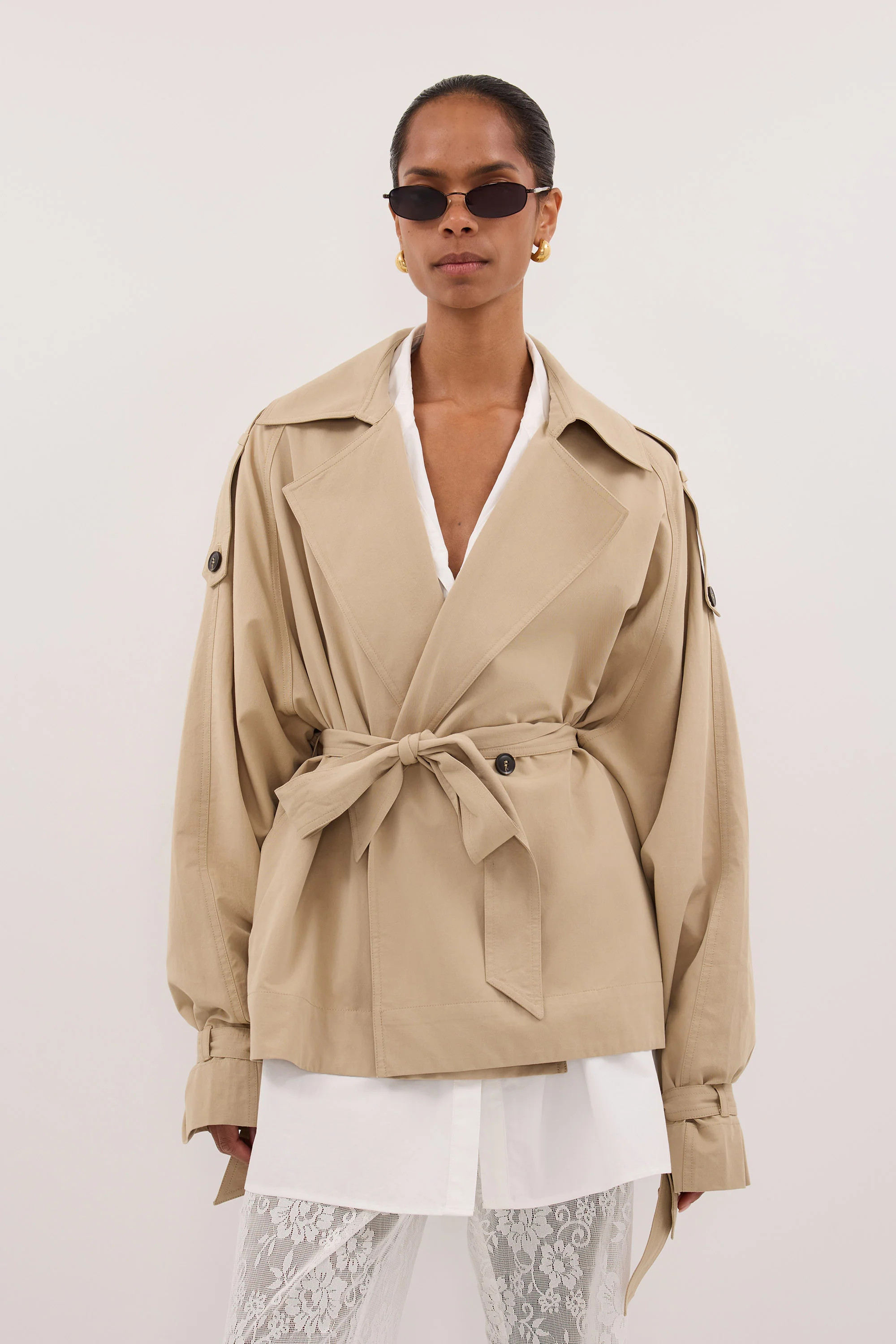 NINA STONE LIGHTWEIGHT MINI TRENCH | DISSH