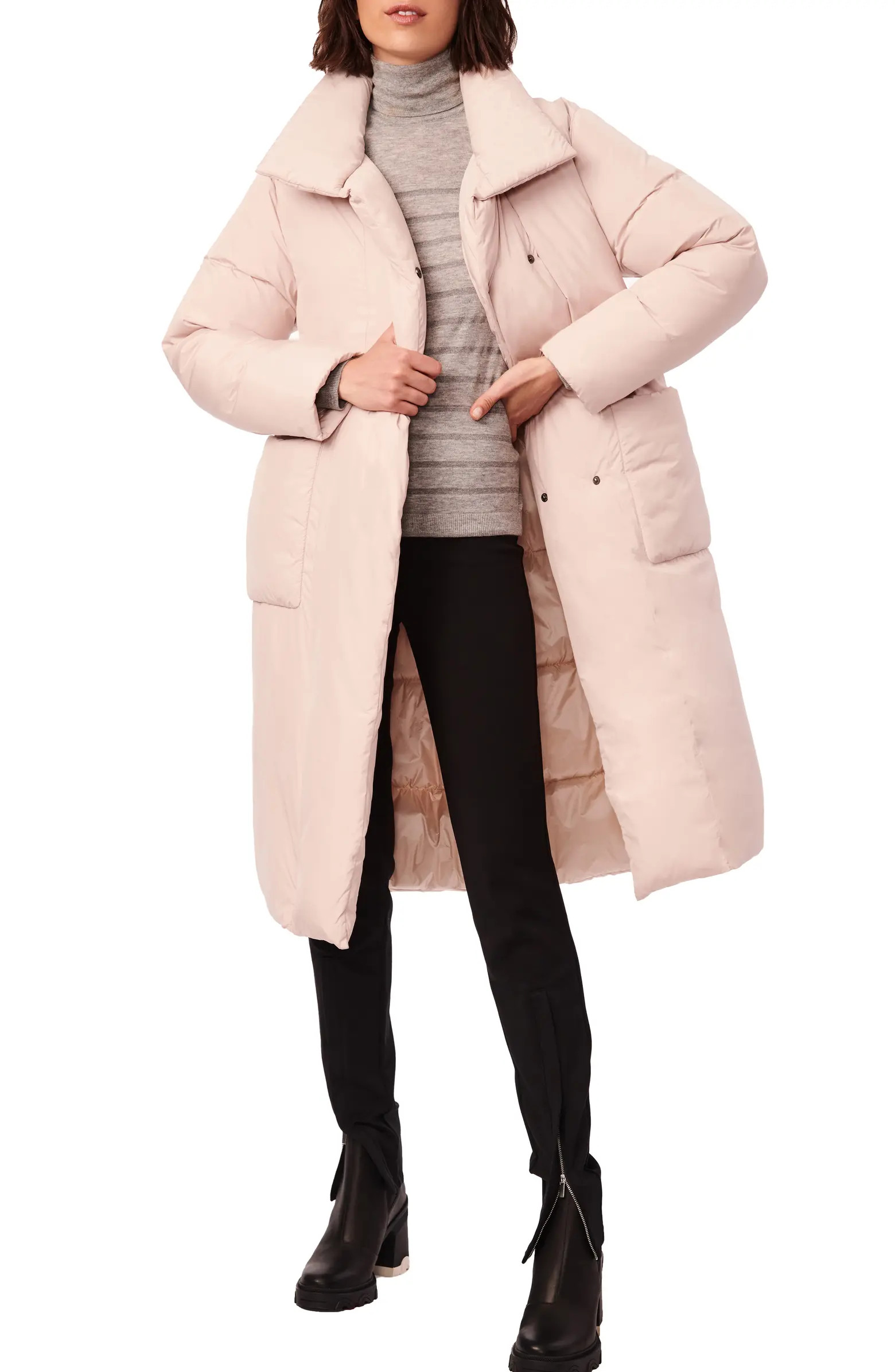 Bernardo Belted Recycled Polyester Puffer Jacket | Nordstromrack | Nordstrom Rack