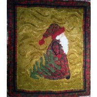 Santa With Tree Rug Hooking Pattern | Etsy (US)