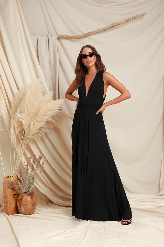 Tricks of the Trade Black Maxi Dress | Lulus (US)