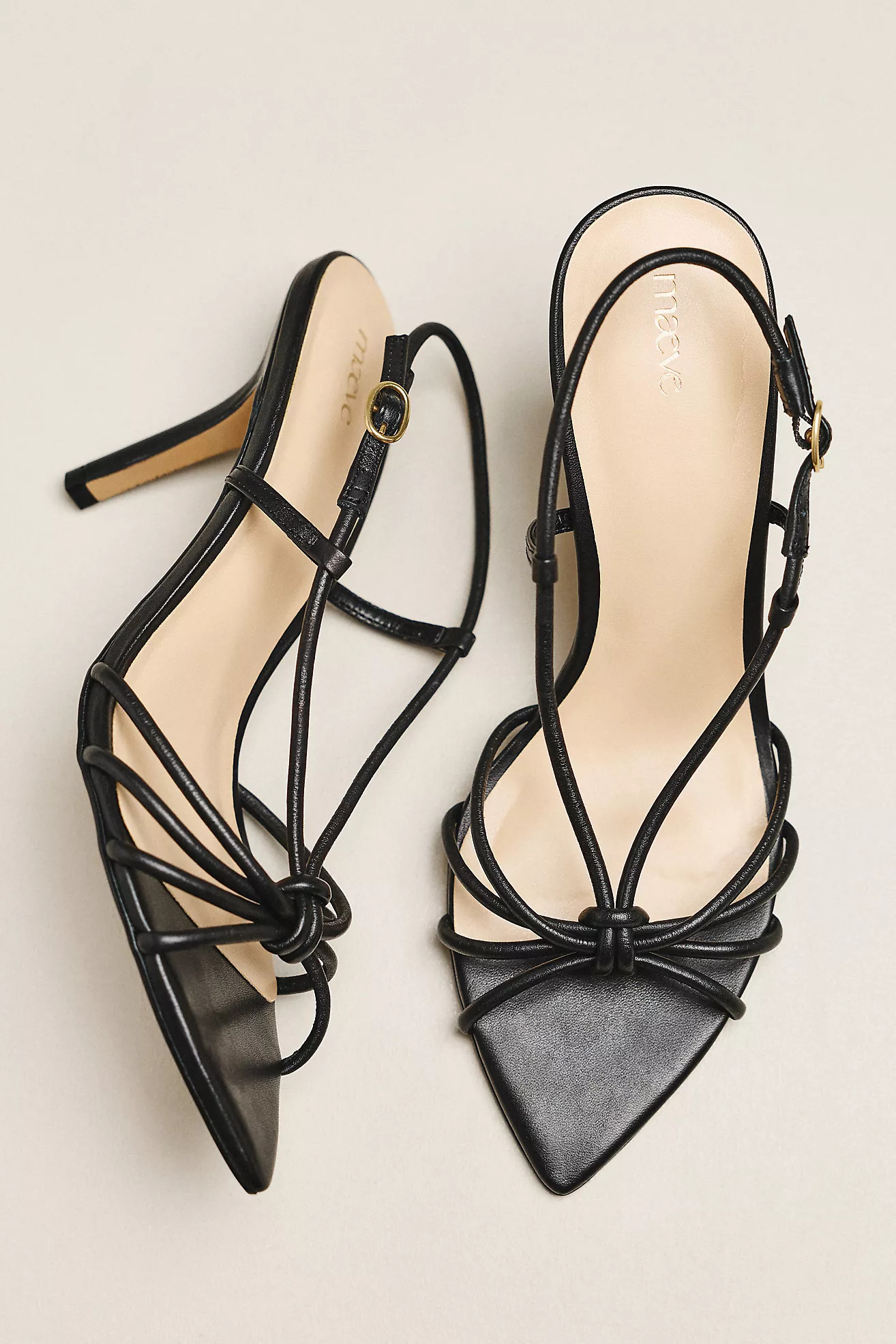 Aleah Strappy Pointed-Toe Heels | Anthropologie (US)