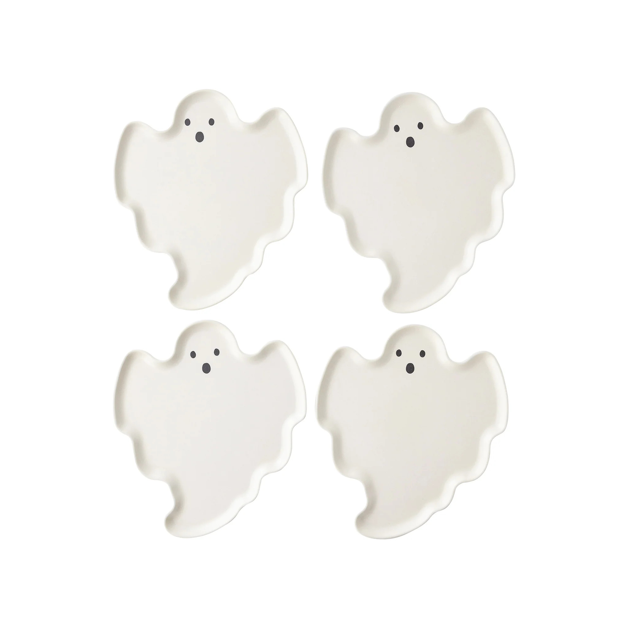 Ghost Shaped Bamboo Plate Set | My Mind's Eye