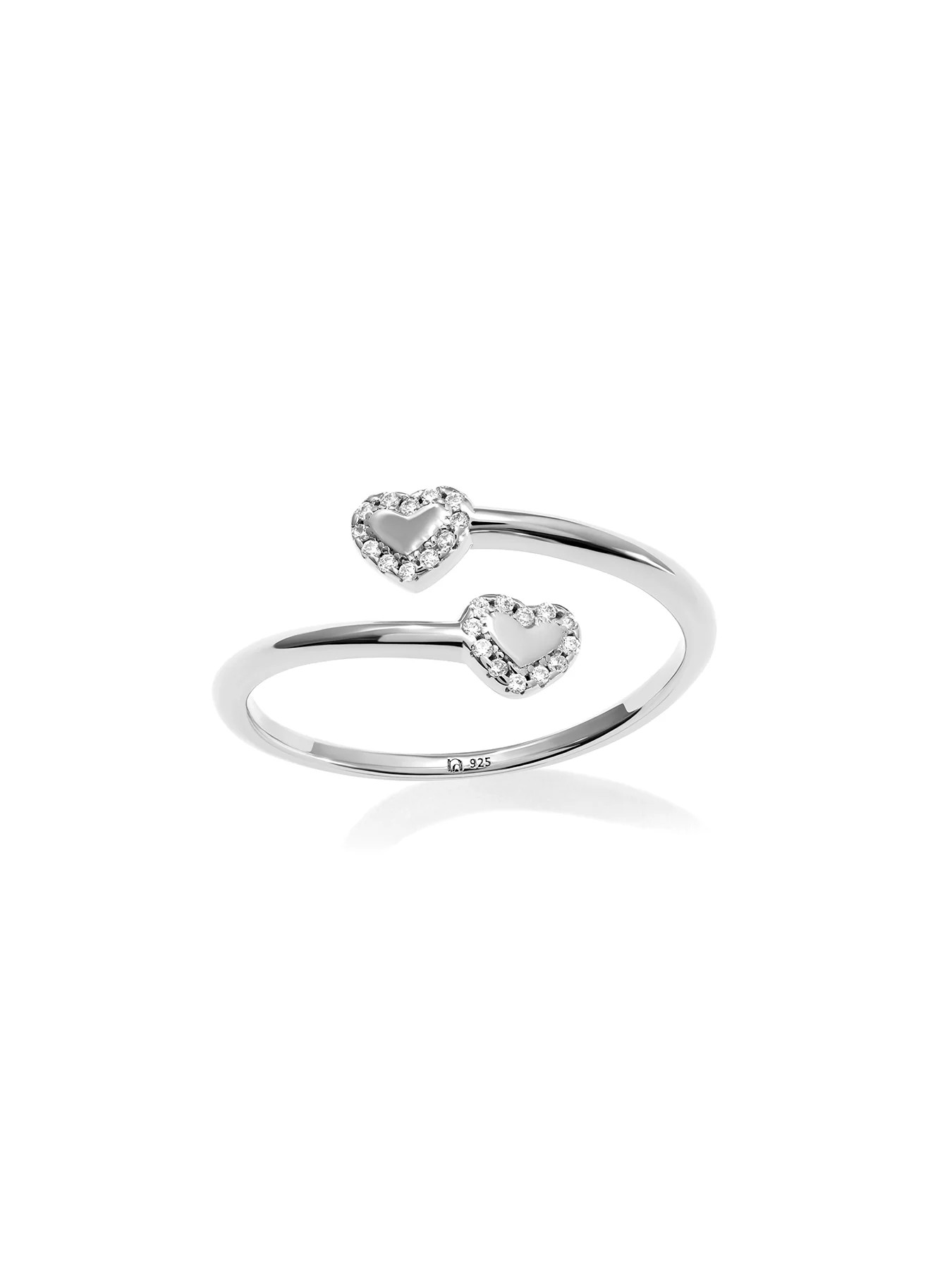 AMORE - Adjustable Ring • Color: White Gold | Ninety-9