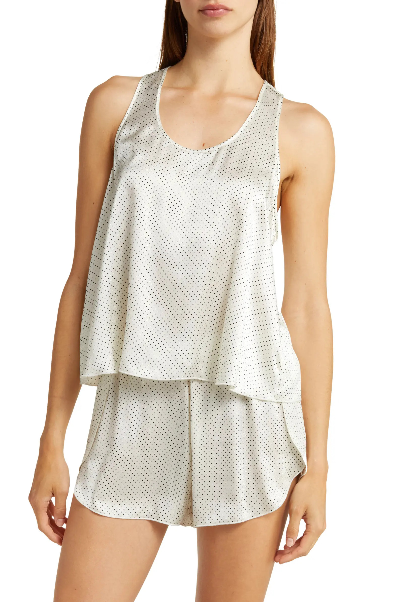 Racerback Washable Silk Short Pajamas | Nordstrom