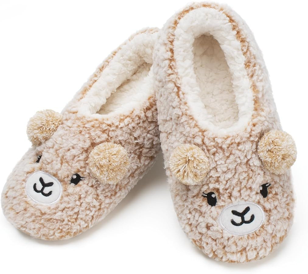 cosyone1997 Cute Animal Slippers for Kids Girls Women, Fuzzy House Socks with Soft Anti-Skid Sole... | Amazon (US)
