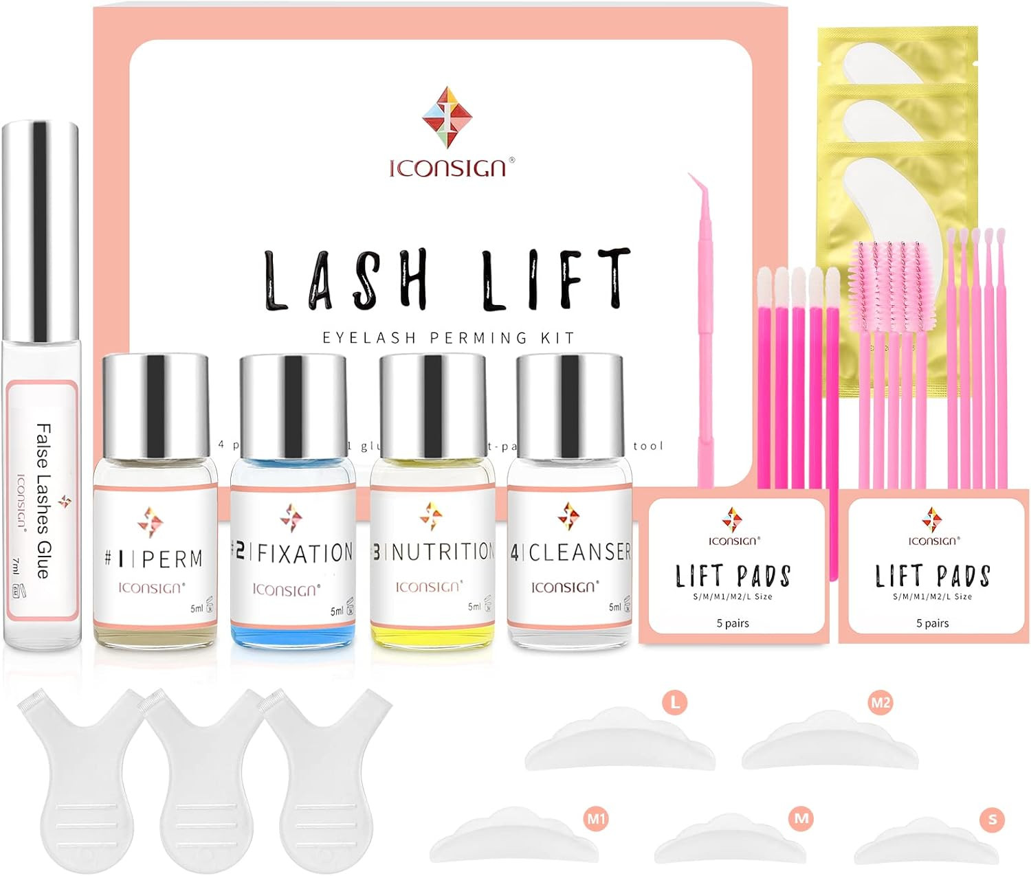 Lash Lift Kit, Eyelash Perm Kit, Professional Eyelash Curling Lash Extension Set, Glue Upgraded V... | Amazon (US)