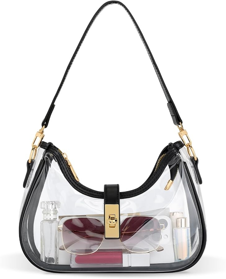 KKXIU Shoulder Bag for Women Cute Hobo Handbag and Vegan Leather Retro Small Clutch Purse with Zi... | Amazon (US)