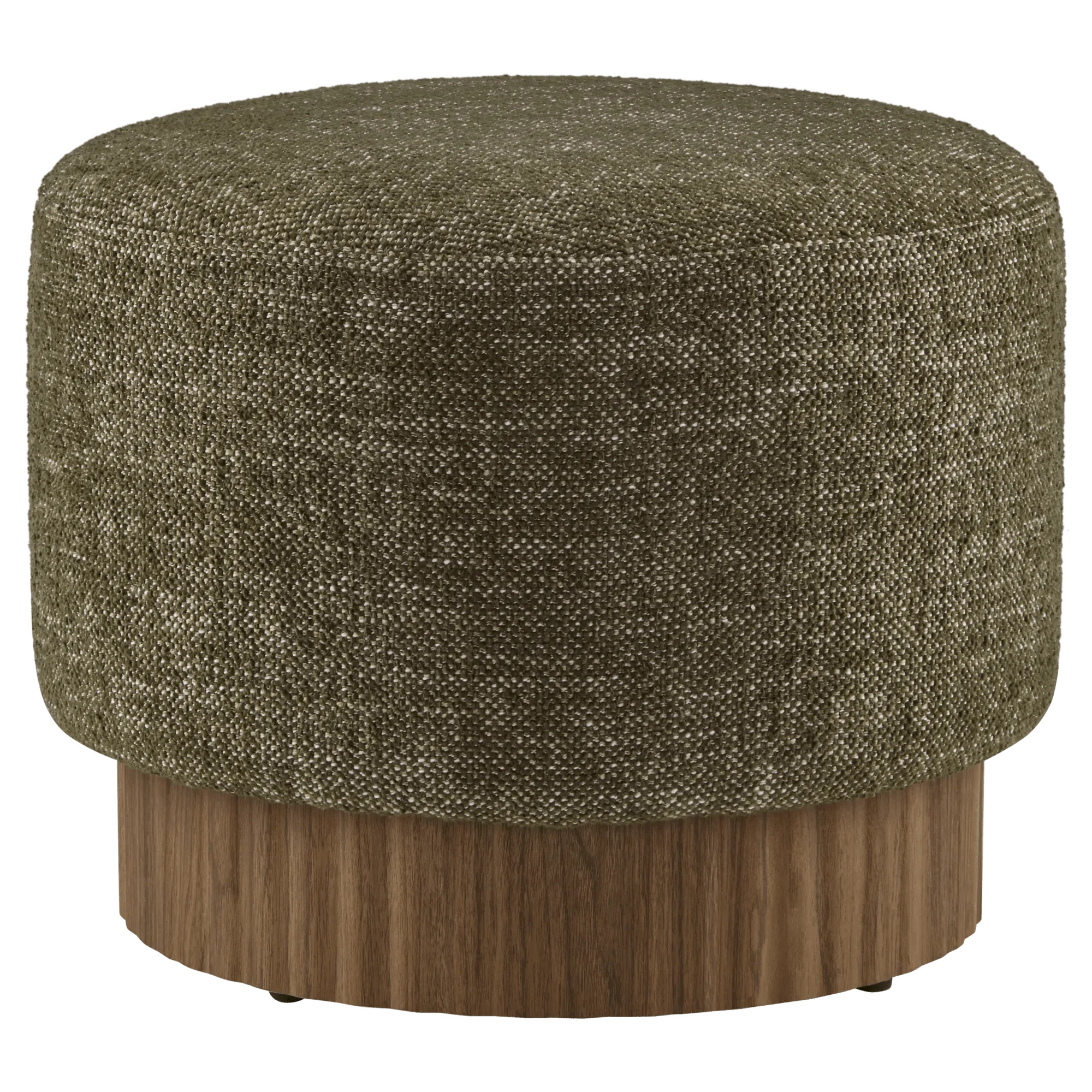 Bouclair Ottoman Khaki & Walnut | Walmart (CA)