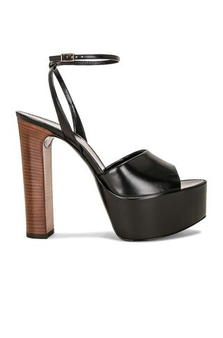 Saint Laurent Jodie Platform Sandal in Black | FWRD 