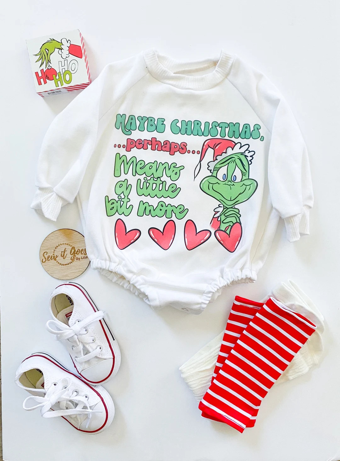 Baby Romper Toddler Romper Christmas Outfit Sweatshirt - Etsy | Etsy (US)