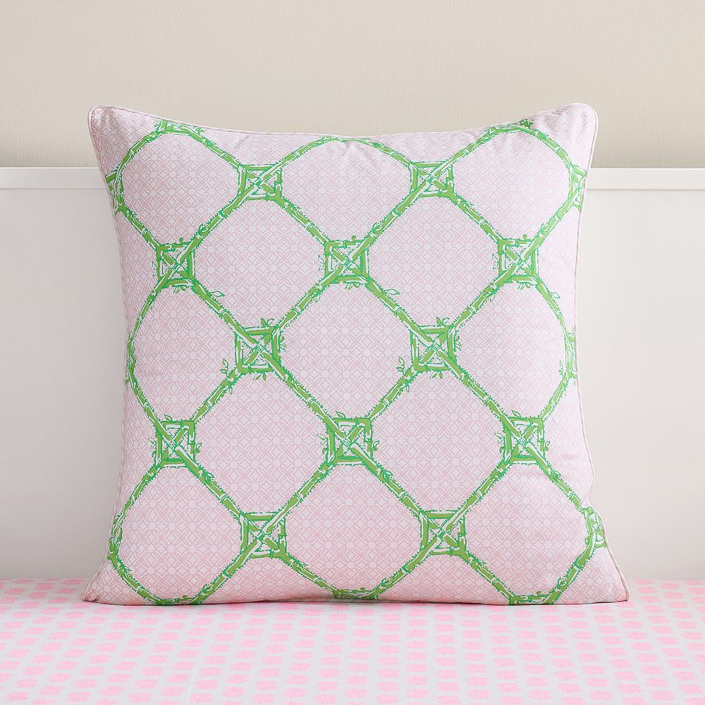 Lilly Pulitzer Reversible Bamboo Butterfly Euro Pillow Cover | Pottery Barn Teen