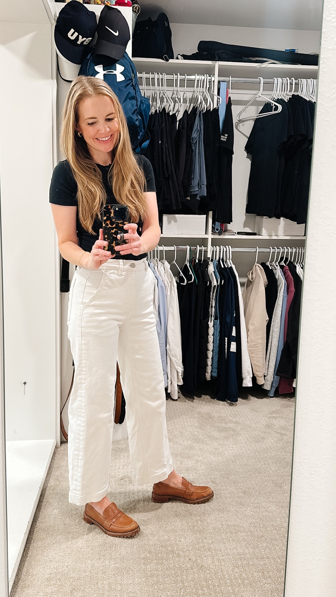 There is no getting tired of black and white! 

I bought this Target tee in 3 colors (rare for me!) because the fit and price and style are all so good! 