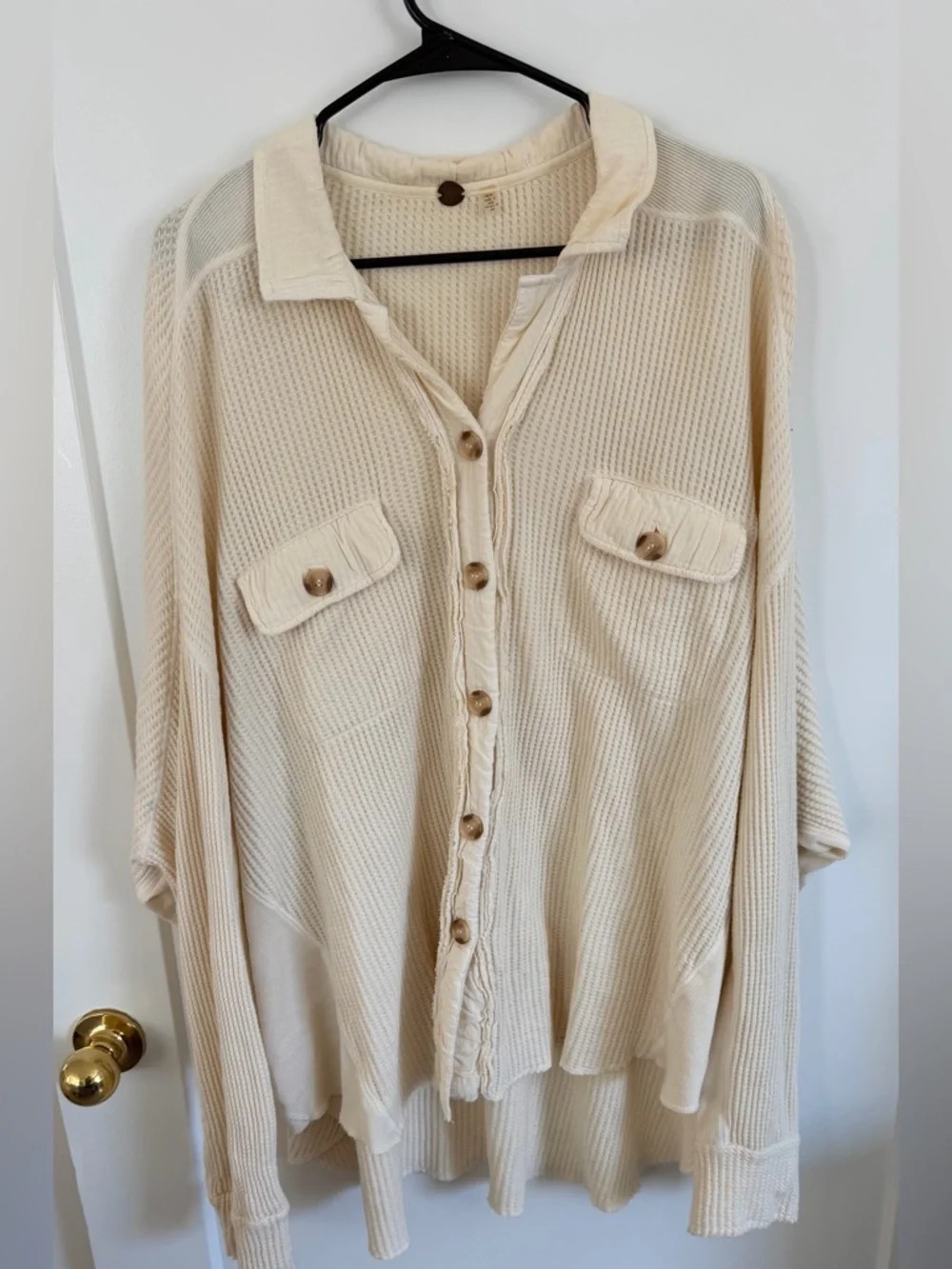 Free People Cream FP One Scout Jacket Small | Poshmark