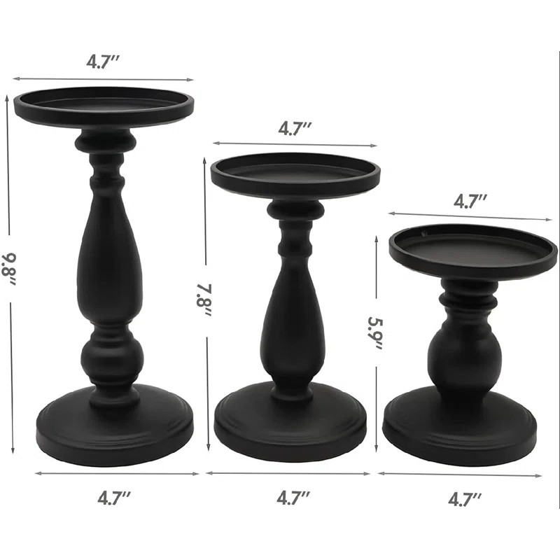 Metal Pillar Candle Holders, Candle Holders For Pillar Candles, Decorative Candle Holders For Hom... | Wayfair North America