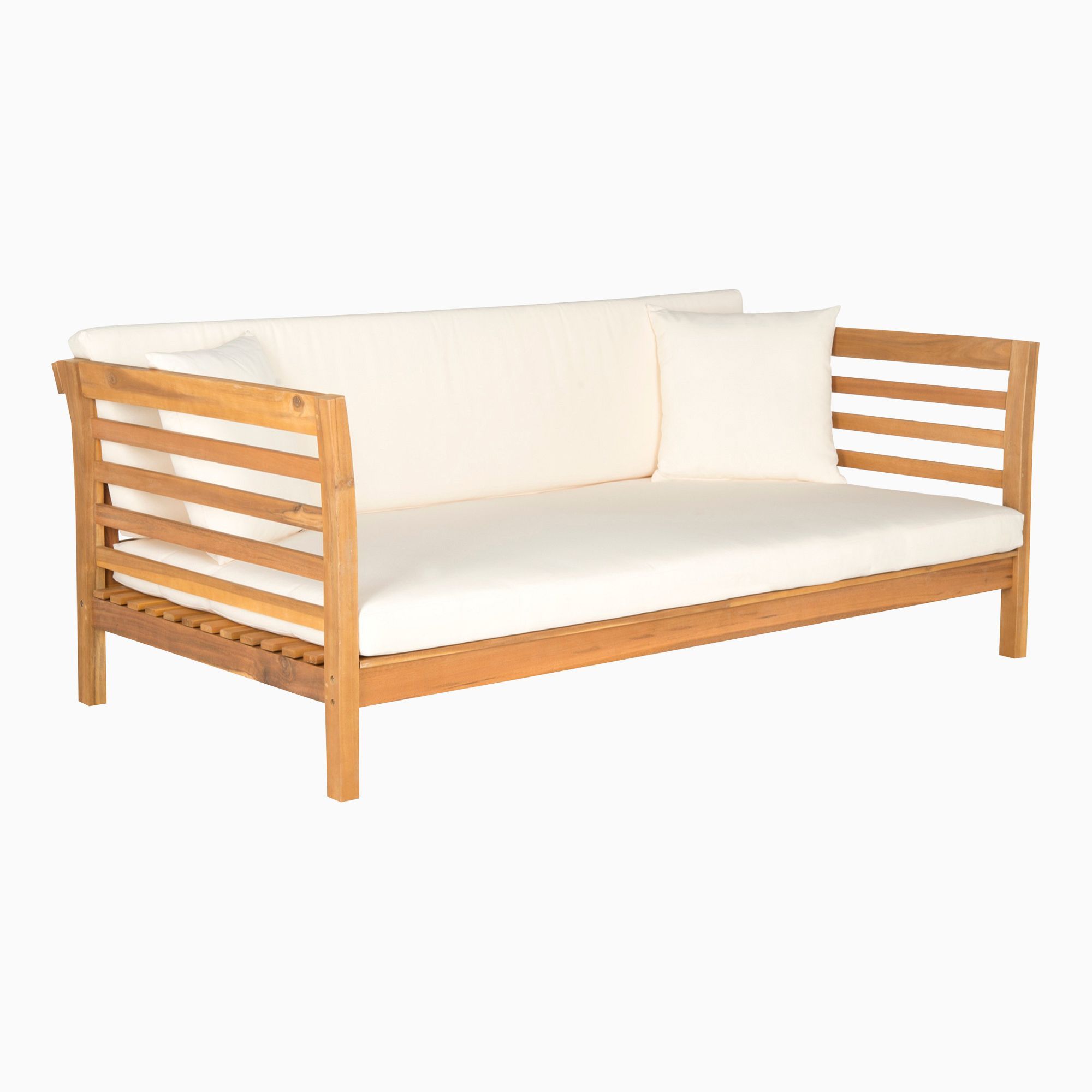 Natural Wood Outdoor Daybed | West Elm (US)