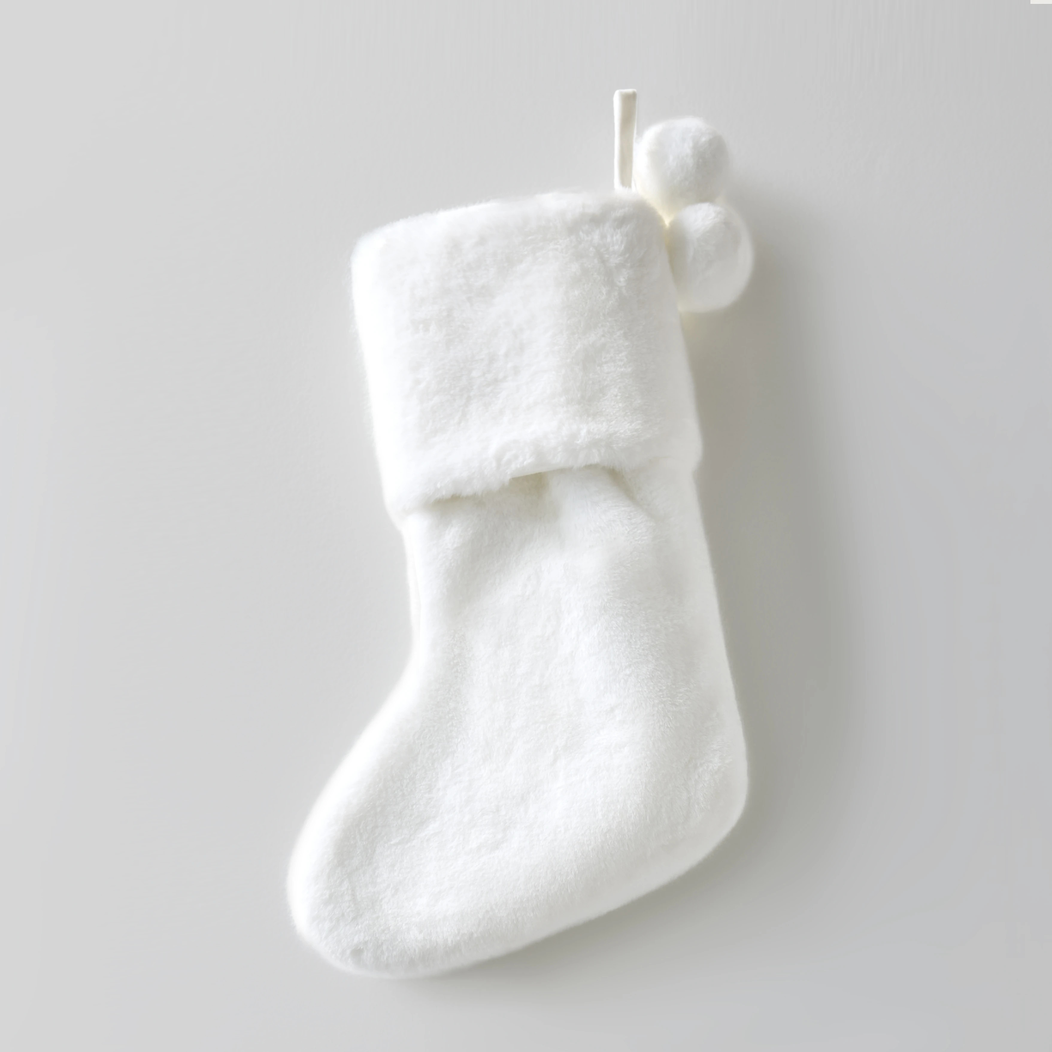 Fur Stocking - White | Z Gallerie