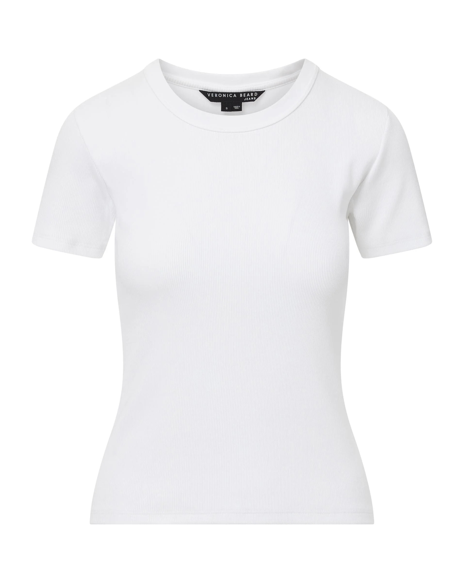 Pruitt Ribbed Tee | Veronica Beard