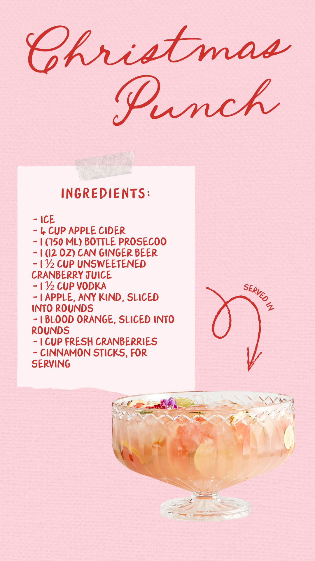 The ultimate Christmas Punch and Punch Bowl!! The perfect addition to every Holiday party! 

 #LTKHoliday #LTKSeasonal #LTKHome