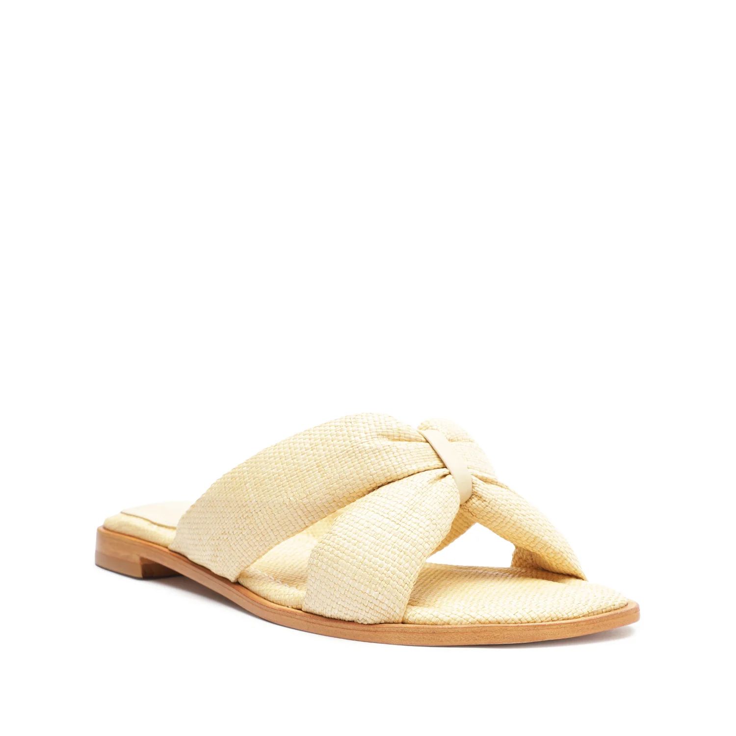 Fairy Casual Straw & Nappa Leather Sandal | Schutz Shoes (US)