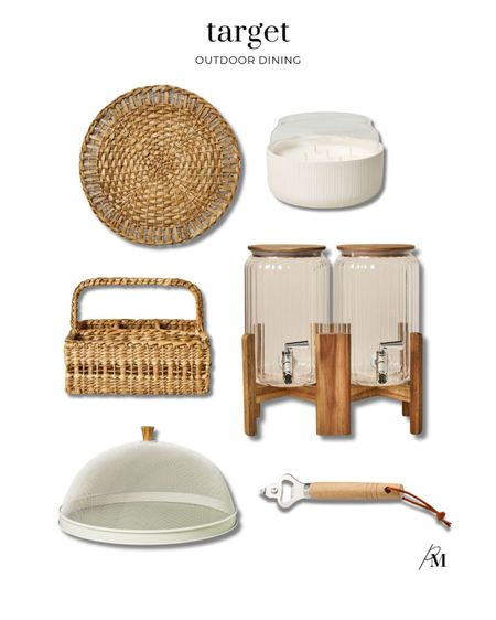 Target outdoor dining. I love these wicker chargers and citronella candle. 

#LTKStyleTip #LTKSeasonal #LTKHome