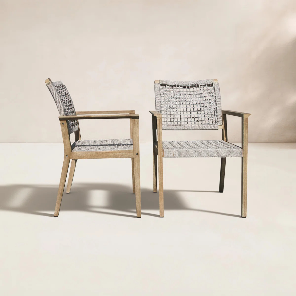 Birch Lane™ Fleur Eucalyptus and Rope Outdoor Dining Armchair & Reviews | Wayfair | Wayfair North America