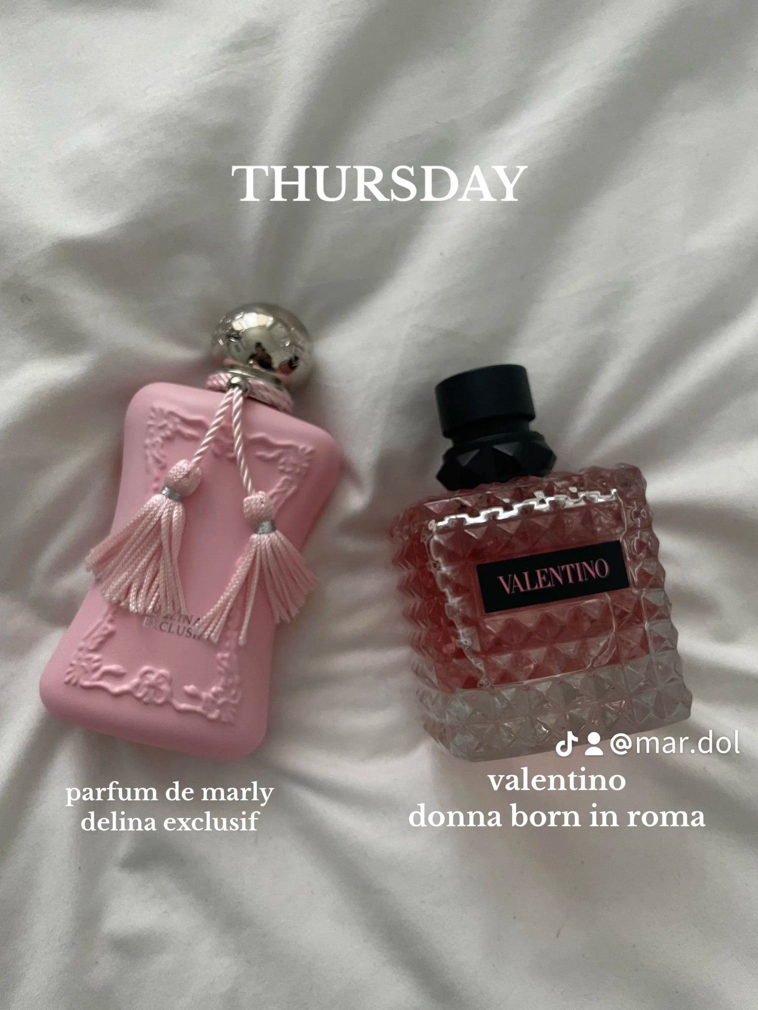 parfum de marly delina exclusif + valentino donna born in roma 