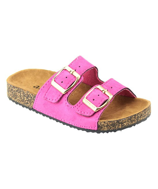 Anna Girls' Sandals Fuchsia - Fuchsia Glory Slip On Sandal | Zulily