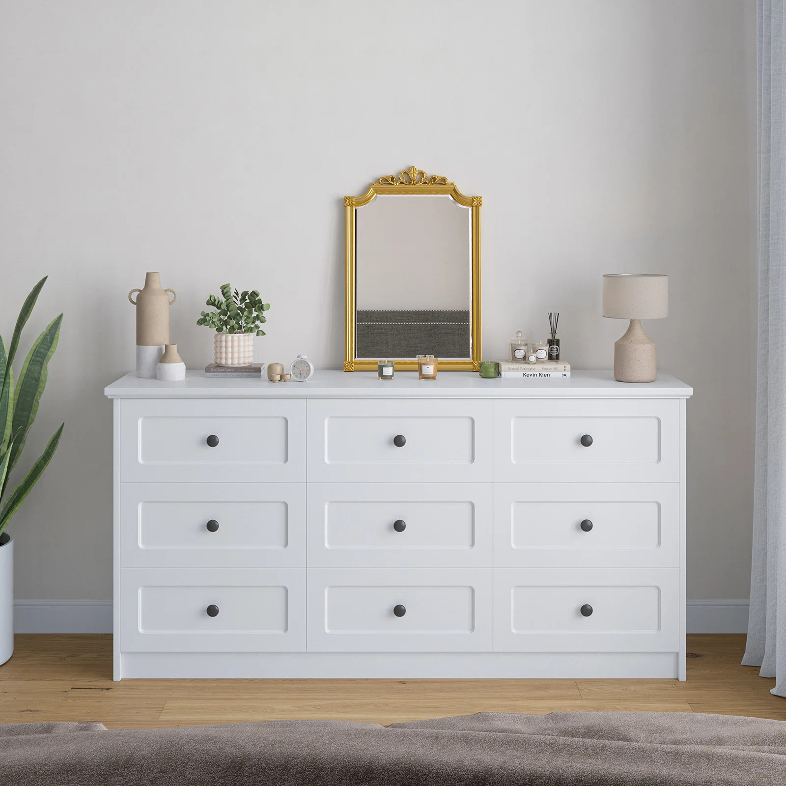 Double Dresser With 9 Drawers | Wayfair North America