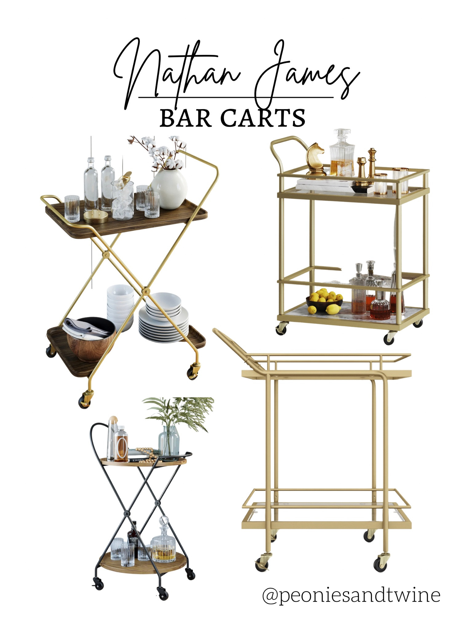 Nathan James bar carts

#LTKhome #LTKSeasonal #LTKunder100
