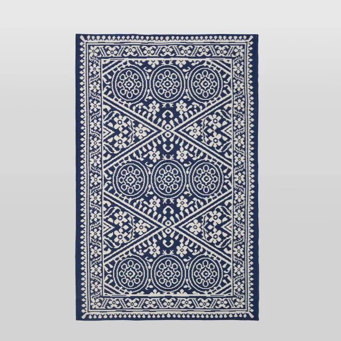 Tapestry Outdoor Rug Blue - Threshold™ | Target