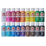 Amazon.com: Apple Barrel PROMOABI Acrylic Paint Set, 2 Fl Oz (Pack of 18), Assorted Matte Colors,... | Amazon (US)