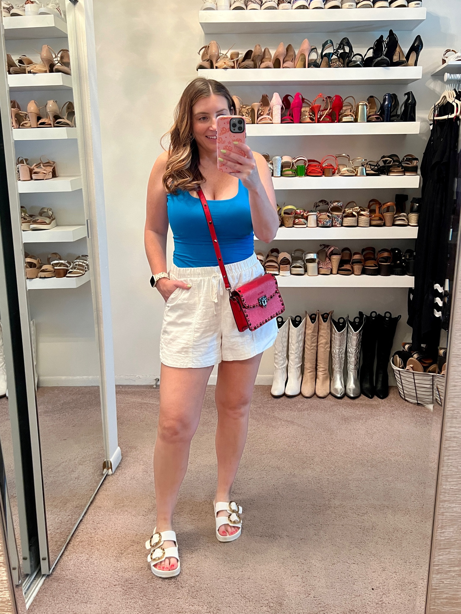 4th of July outfit inspo, Pumiey square neck tank, Target white shorts, sandals, crossbody handbag, casual outfit, summer outfit, summer fashion, Amazon outfits  

#LTKSaleAlert #LTKSeasonal #LTKStyleTip