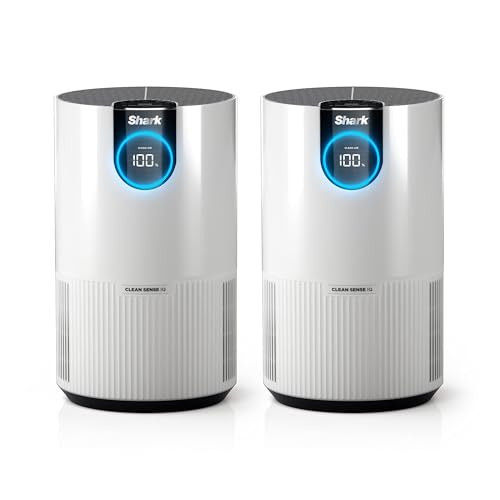 Shark Clean Sense Air Purifier 2 pack, Clean Sense, HP102PK2, White | Amazon (US)