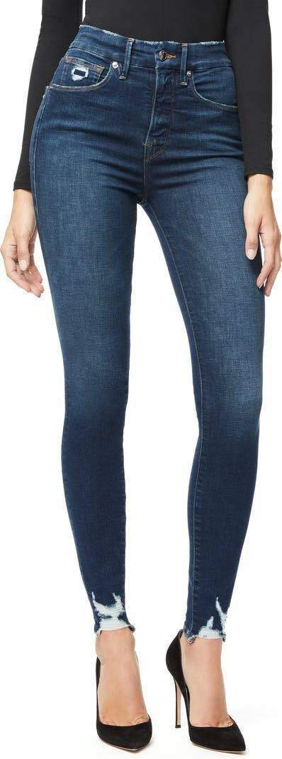 Good Waist Distressed High Waist Ankle Skinny Jeans | Nordstrom