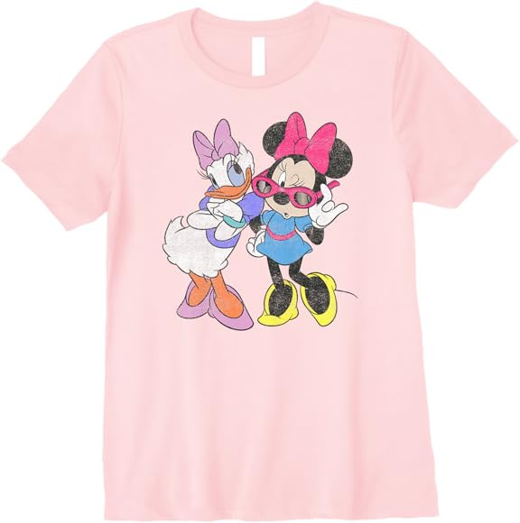 Disney Mickey And Friends Daisy & Minnie Vintage Fashion Premium T-Shirt | Amazon (US)