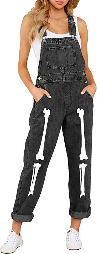 luvamia Women's Casual Stretch Adjustable Denim Bib Overalls Jeans Pants Jumpsuits | Amazon (US)
