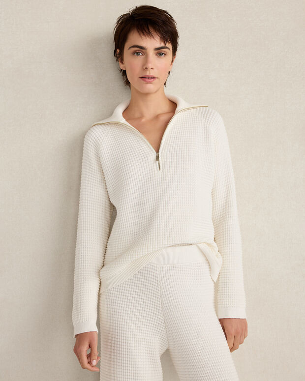 Organic Cotton Cashmere Waffle Pullover | Haven Well Within