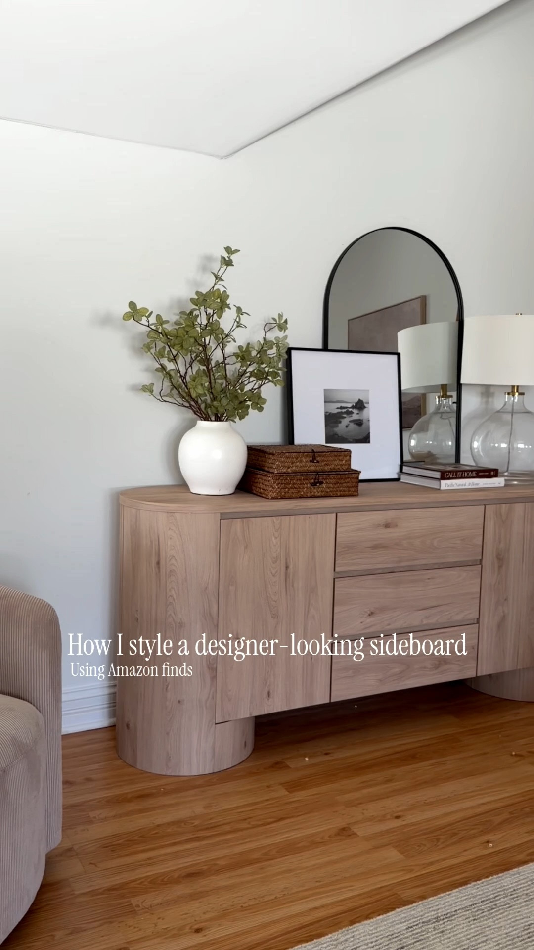 My go-to formula for styling a designer-looking sideboard 🤍

I always follow this order:

• Start with height (mirror or oversized art)
• Add lighting
• Lean art for depth
• Soften with stems
• Layer texture
• Stack + elevate with books

Every single piece here is from Amazon — linked for you.

Save this for your next restyle.

#LTKHome