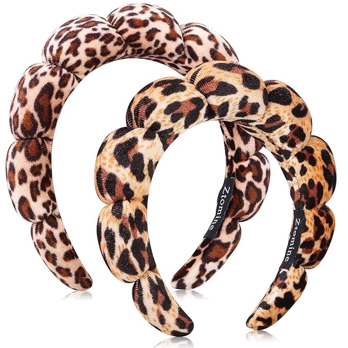 Spa Headbands for Washing Face or Facial, Set of 2 Skincare, Terry Cloth Headband Wash Headband C... | Amazon (US)