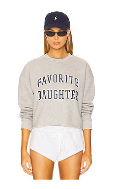 Cropped Collegiate Sweatshirt
                    
                    Favorite Daughter | Revolve Clothing (Global)